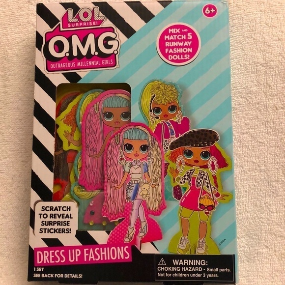 LOL SURPRISE OMG Paper Dolls Colorforms  Mobile Fun Bag - Picture 2 of 6